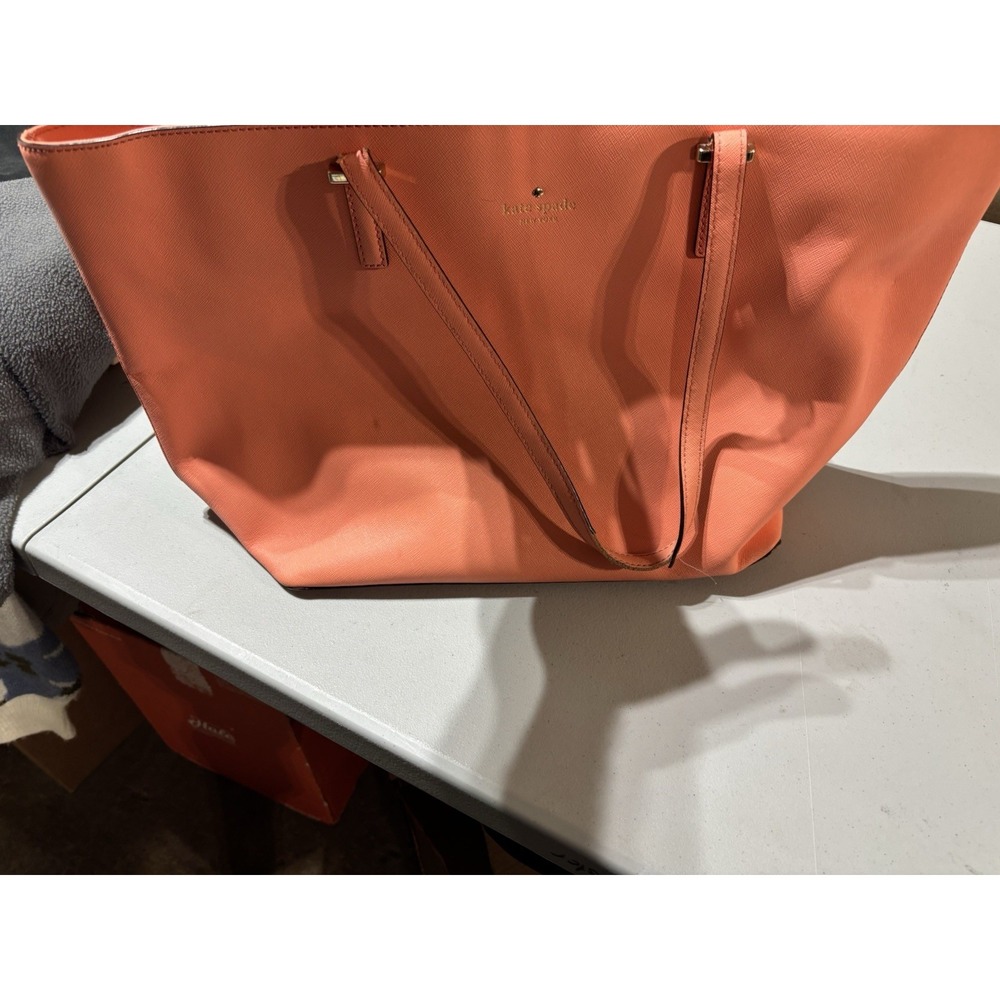 Kate Spade Harmony‎ Cedar Street Tote Work Bag Papaya Coral Color